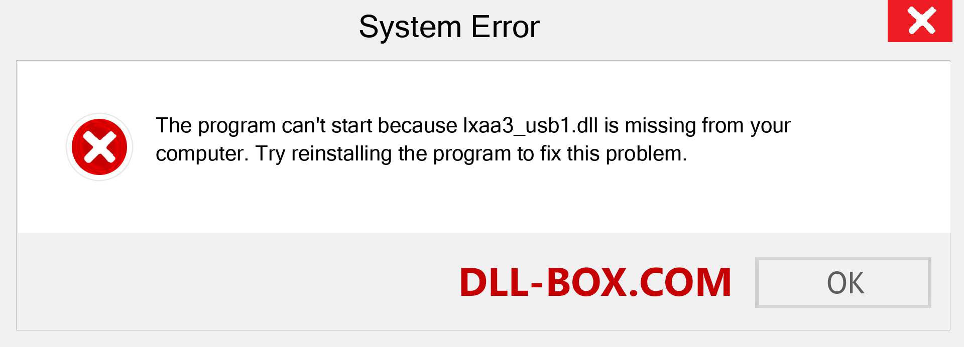  lxaa3_usb1.dll file is missing?. Download for Windows 7, 8, 10 - Fix  lxaa3_usb1 dll Missing Error on Windows, photos, images
